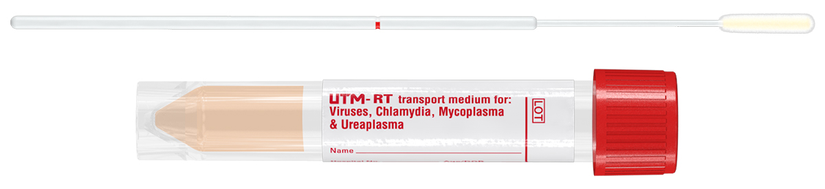 Tube 100x16mm + UTM 3ml medium + minitip flocked swab, Copan