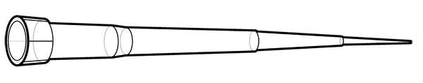 Tip Gilson 0.1-10µl universal 10x96 natural Bicappa