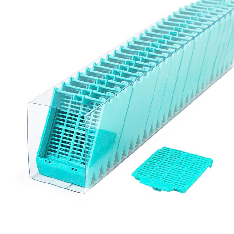 Histossette II quickload cassette with lid aqua, Simport