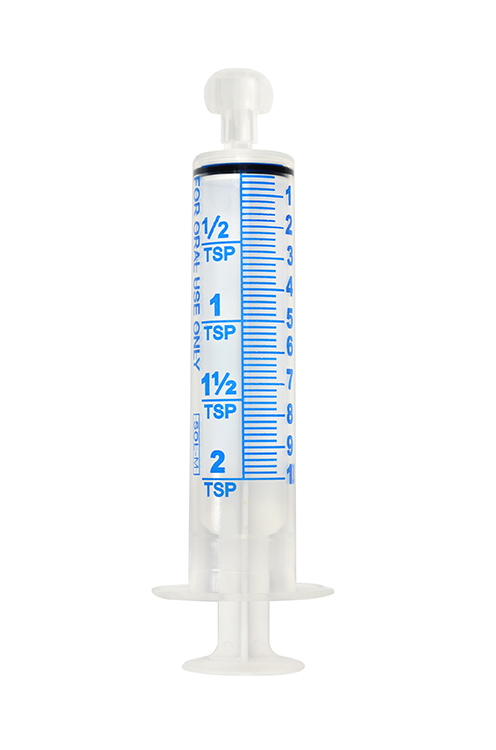 Sol-M orale syringe 10ml, with clear plunger and tip cap, Sol Millennium