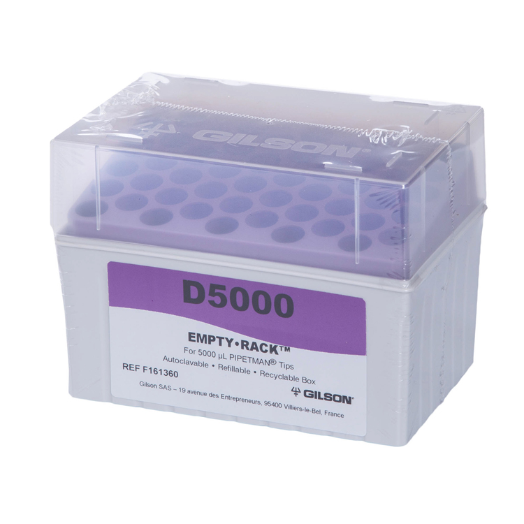 Empty rack for Diamond tips D5000, purple, Gilson