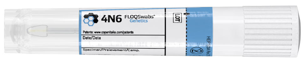 4N6FLOQSwabs™ afbreekbaar 20mm, subungual shape tip, active dry system, 109mm long tube, Copan