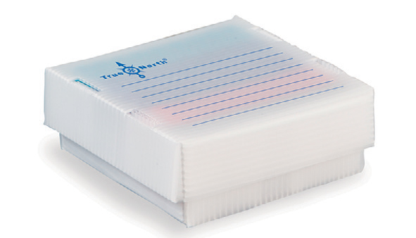 Freezer box True North in plp, for 81x 1,5/2ml tubes, 13,3x13,3x5,1cm, white, Heathrow