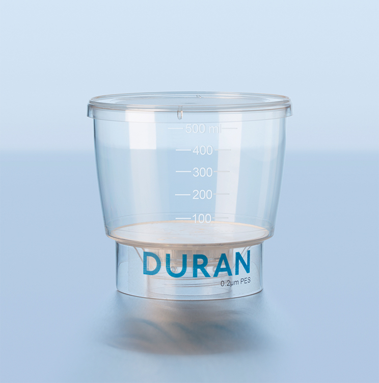 Duran funnel for vacuum filtration unit, 45mm thread, 0,2µm, sterile