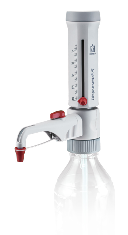 Dispensette S, analog-adjustable, 2.5-25ml, with recirculation valve Brand