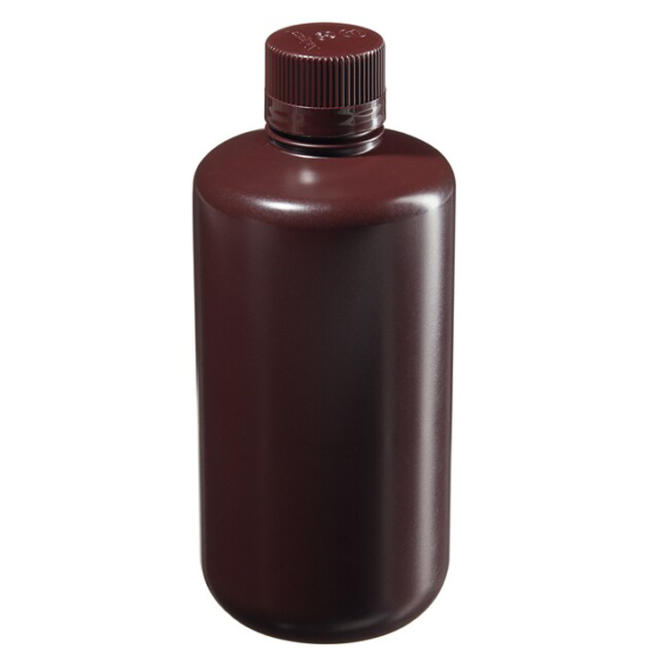 Bottle round small neck HDPE 1000ml + screw cap PP Nalgene