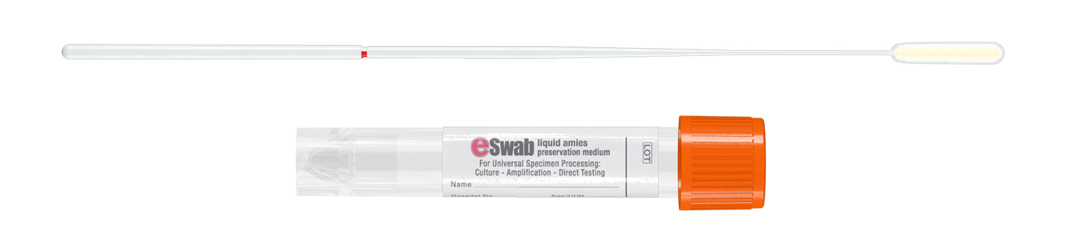 Eswab plp 1ml liquid Amies  + mini tip flocked swab, Copan