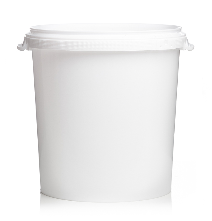 Bucket 30L polypropylene, with sealable, handles, non monté