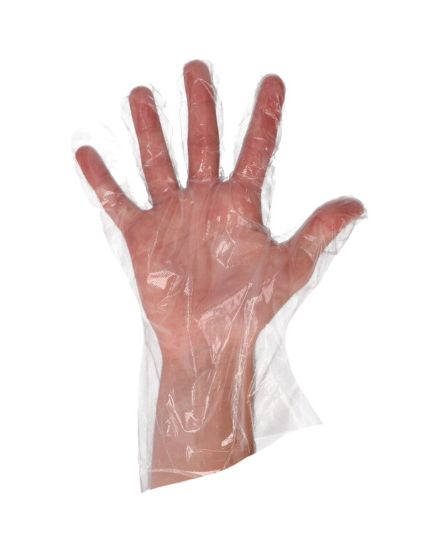 CMT gants pe, transparant, lisse, 30cm, 25mµ