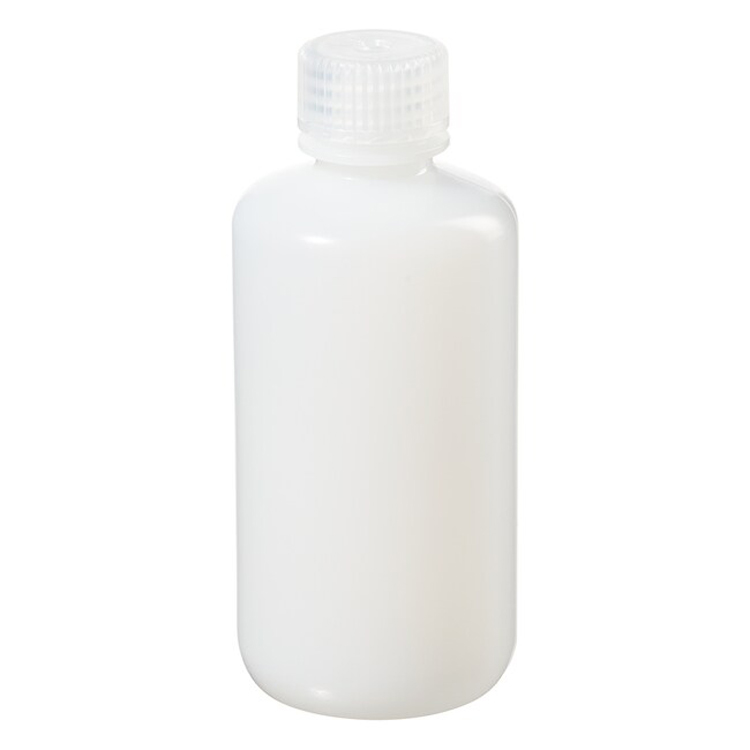 Fles rond smalle hals HDPE 175ml + schroefstop PP Nalgene