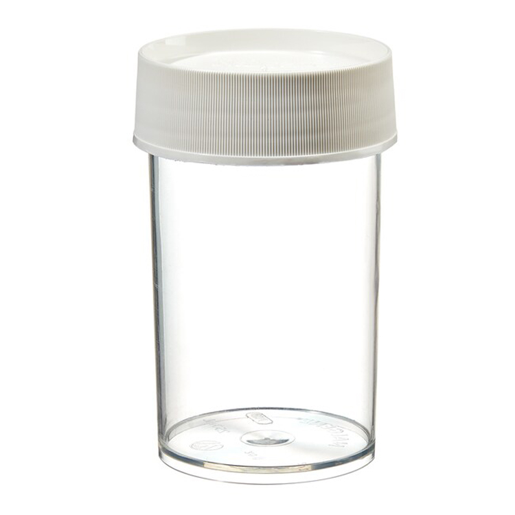 Jar 250ml transparant TPX + white cap plp Nalgene