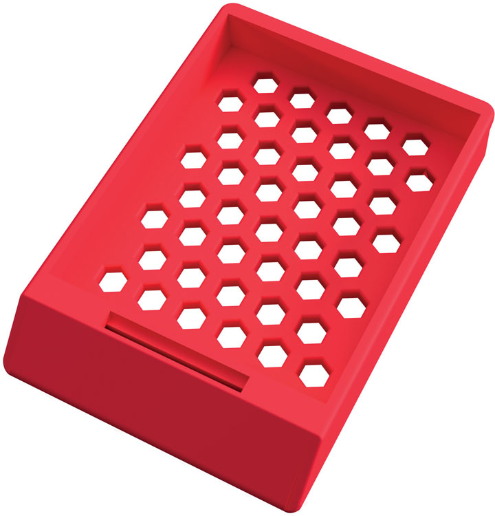 System II Hex assette without lid red Cellpath