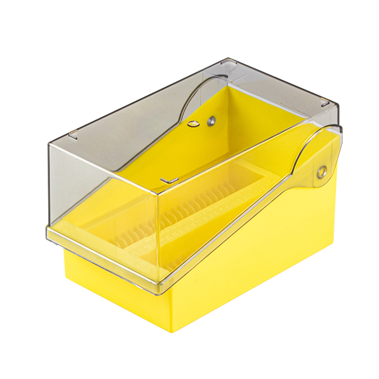 Slidefile storage systeme 82x140x86mm yellow, Simport