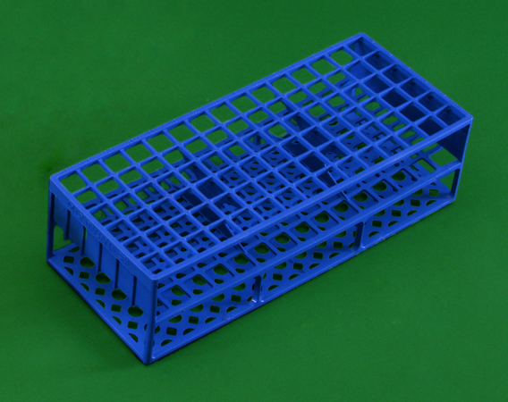 Rack for 90 tubes diam.13mm square blue