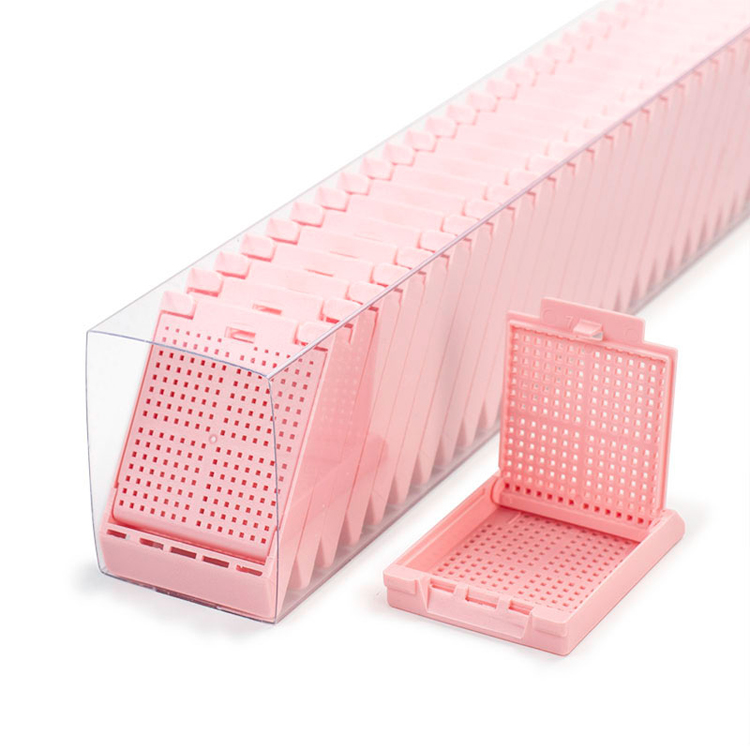 Slimsette quickload biopsy cassette +cap pink, Simport