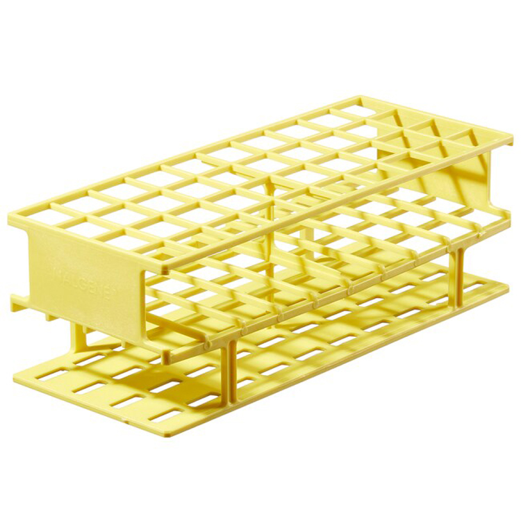 Unwire rack for 40 tubes diam.20mm yellow, Nalgene