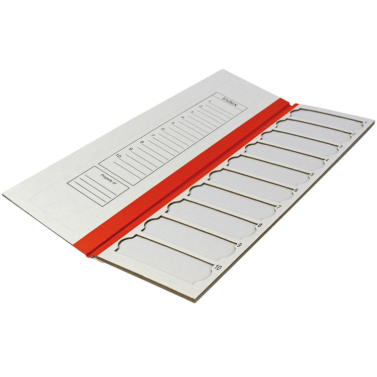 Filoslide en carton pr 10 lames porte-objets rouge Cellpath