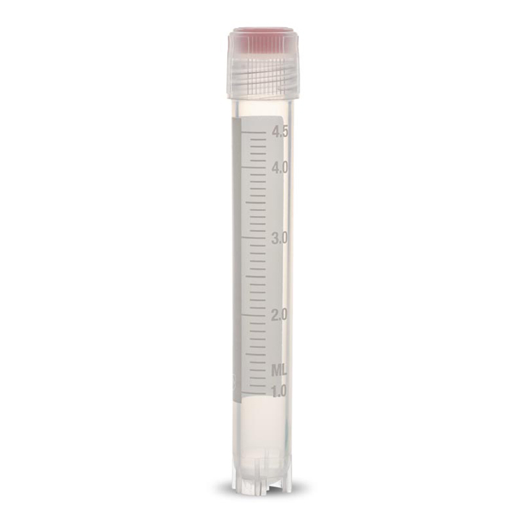 Cryovial 5ml, 12.5 x 91mm, external screw thread + self-standing, Simport