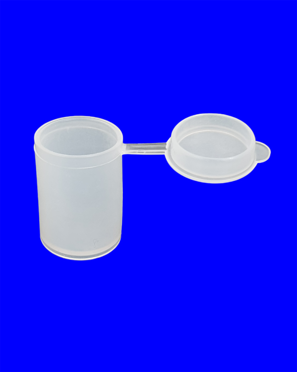 Sample vial+lid PE 7ml diam.22.8x32.9mm, Kartell