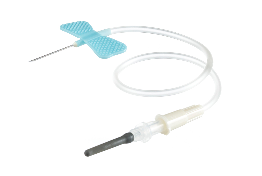 Vacuette butterfly needle 23G x 19cm with luer adapter, sterile, Greiner