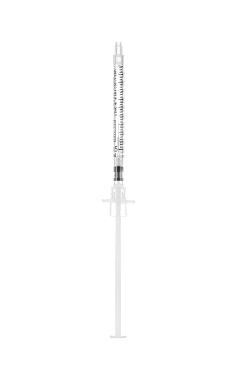 Sol-Care insulin safety syringe, 0,5ml, 3-part syringe, insuline, 30G x 5/16, Sol Millennium