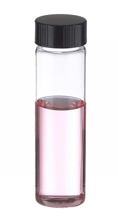 Fiole 40ml, Lab File®, verre borosilicaté de type I, 24-400 bouchon à vis noir à joint caoutchouc, Wheaton