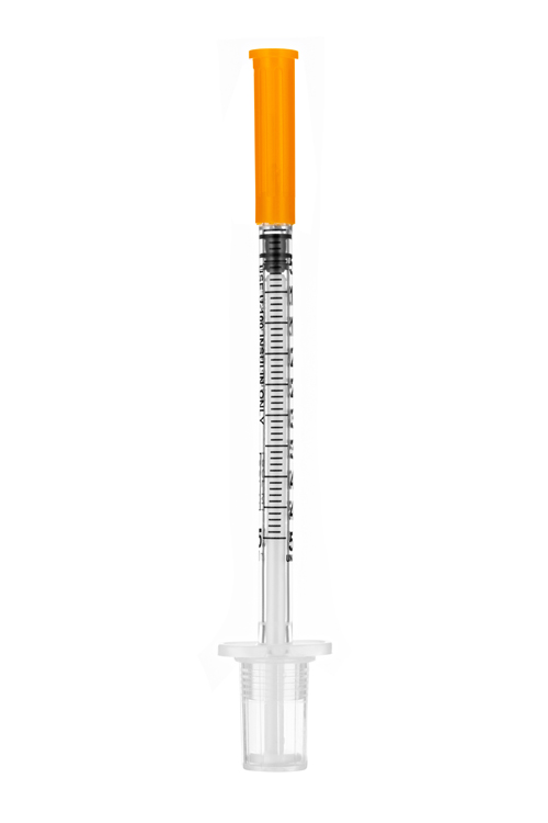 Sol-M insuline syringe, 0,5ml, with needle 30G 5/16, Sol Millennium