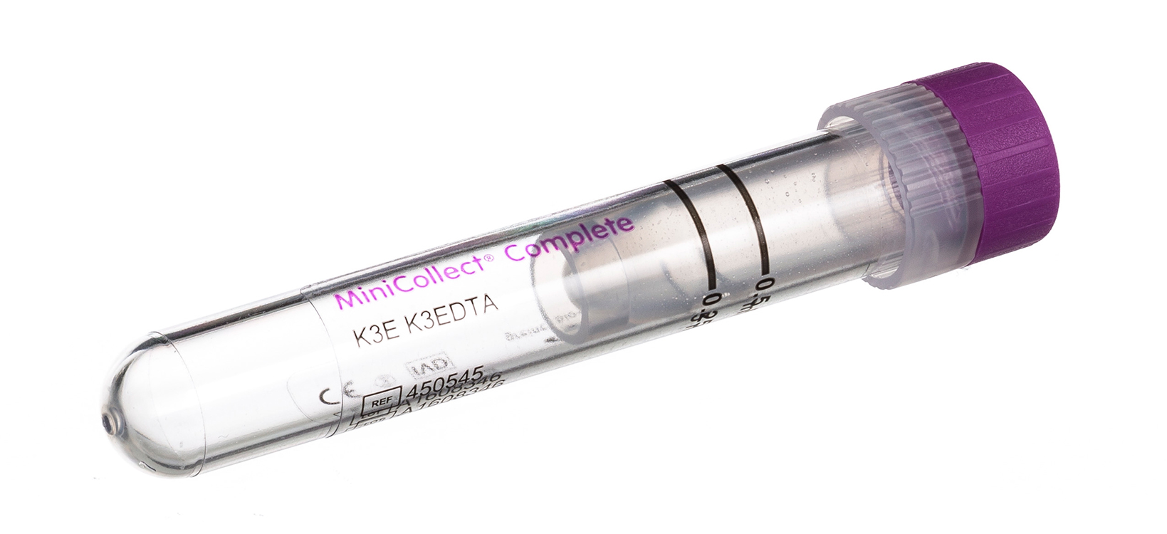 Vacuette MiniCollect Complete buis 0.25-0.5ml, EDTA K3, lavendel dop, Greiner