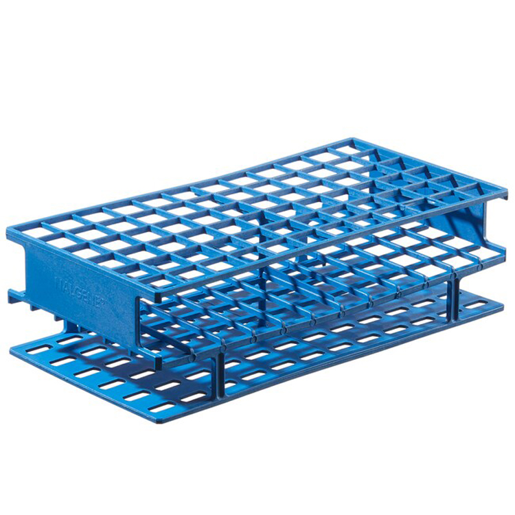 Unwire rack for 72 tubes diam.16mm blue, Nalgene