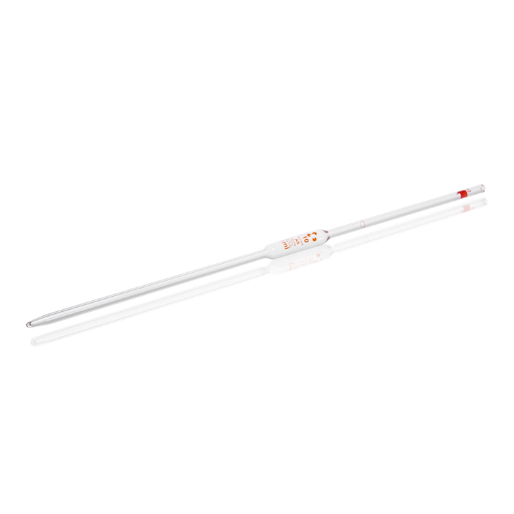 Pipette jaugée 10ml, verre AR, classe AS, Duran