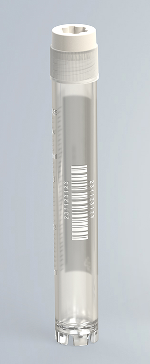 CryoGen tube 5ml, self-standing, external screw cap, graduation and barcode, sterile, bulk Biosigma