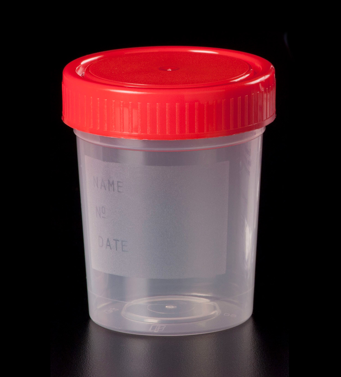 Beaker 125ml plp conical + screw cap aseptic Deltalab