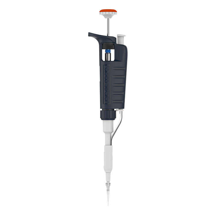 Pipetman G, P2G, stainless steel ejector, volume 0.2-2µl, colour code orange, Gilson