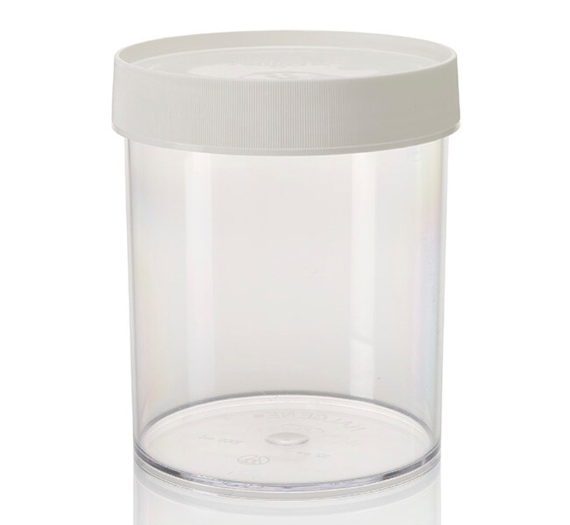 Jar 1000ml transparant pc + white cap plp Nalgene