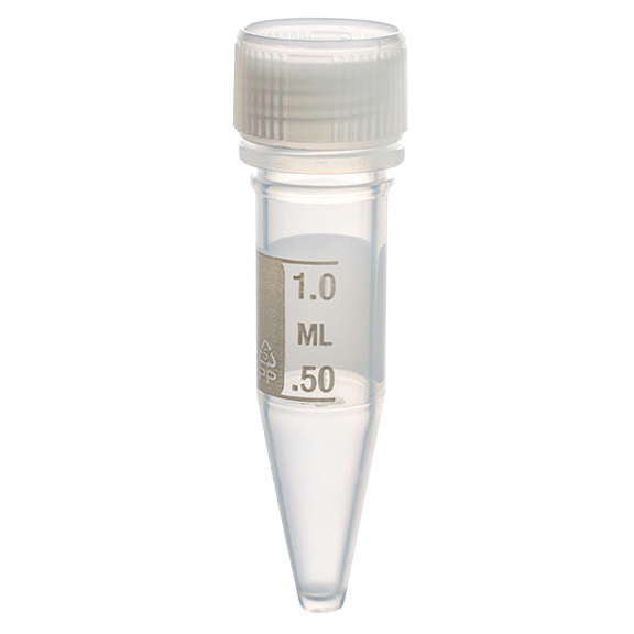 Microtube 1.5ml +lipseal graduatie, conisch steriel, Simport