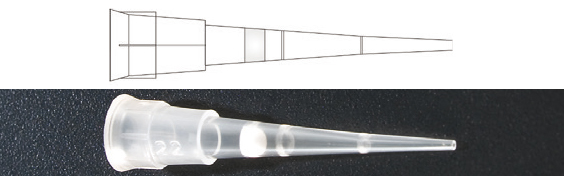 Tip Microguard 10G 1-10ul natural 10x96 sterile, Sorenson