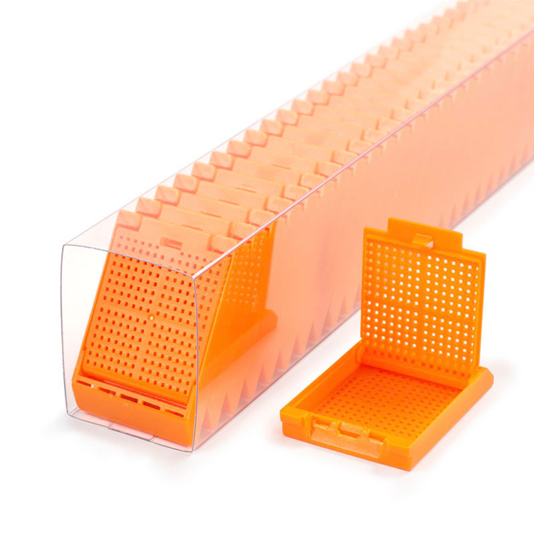 SSlimsette quickload biopsy cassette +cap orange, Simport