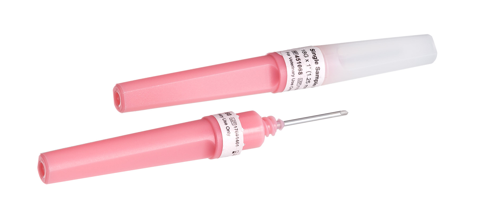 Vacuette Single Sample Needle 18G x 1, sterile, latex-free, for veterinary use, Greiner