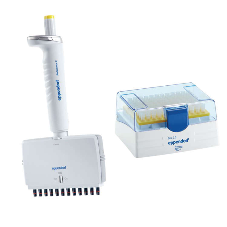 Eppendorf Reference 2 pipet 12-canaux 10-100ul