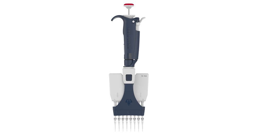 Pipetman L, L8-10, volume 0.5-10µl, 8-channel, red, Gilson