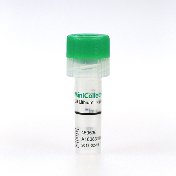 Vacuette MiniCollect buis 0,5ml, lithium heparine, green cap, Greiner