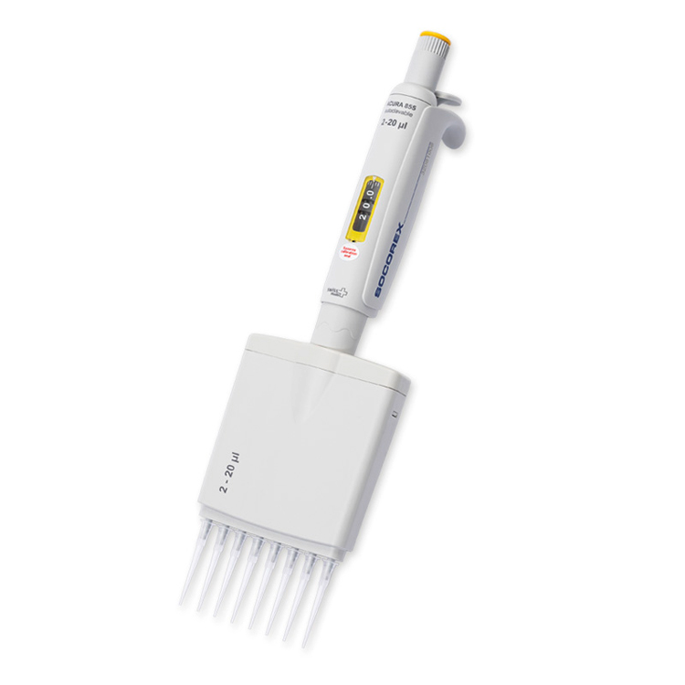 Socorex micropipet Acura 855 8 kanaal 2-20 µl