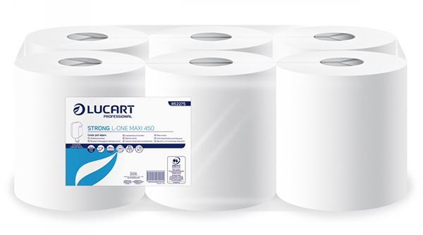 Strong Lucart L-ONE MAXI 450 wit papier zuivere cellulose 2-laags 158m