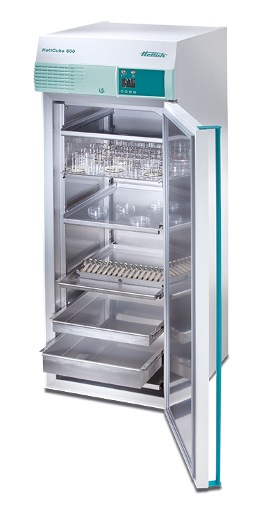 Incubator HettCube 600, 520L, 710x825x1990mm, 220-240V, 50/60Hz, 4 shelves inclusive, Hettich