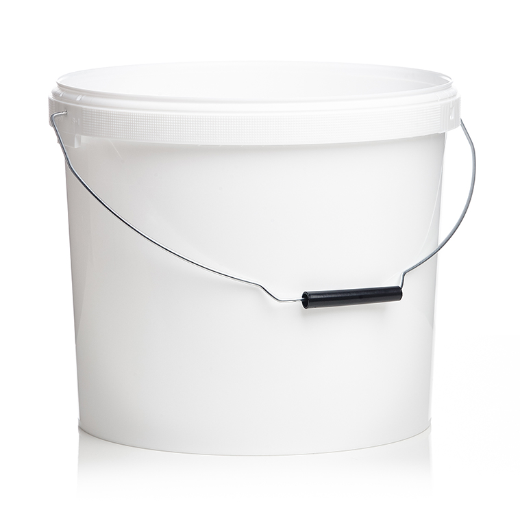 Bucket plp wiht lid 16L and metal handle non mounted