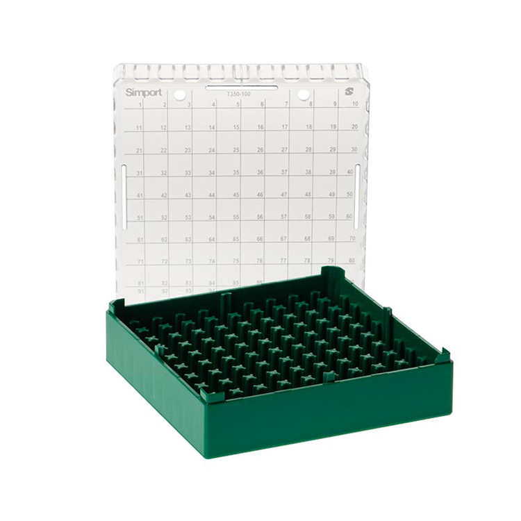 Storebox green microtube 0.5-2ml, Simport