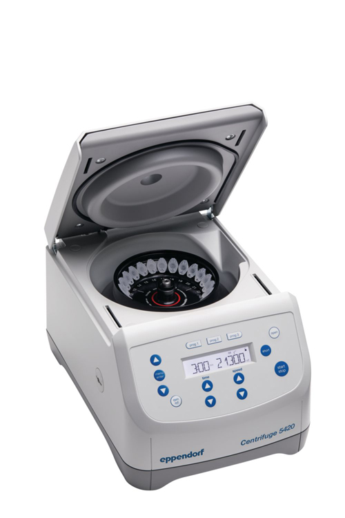 Centrifuge 5420 G, non-refrigerated, with aerosoltight rotor, Eppendorf