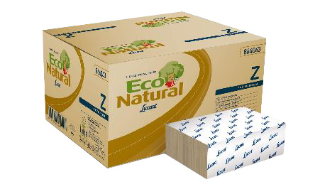 Econatural WM20 handdoek 2-laags, pack/200 doekjes