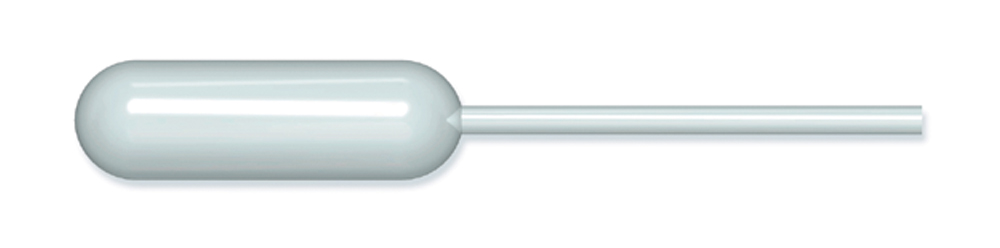 Pipette plastique étroite 83mm 4ml, Copan