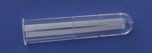 Tube 8ml, 75 x 16mm, PS, round bottom, graduated at 2.5 en 5ml, LP